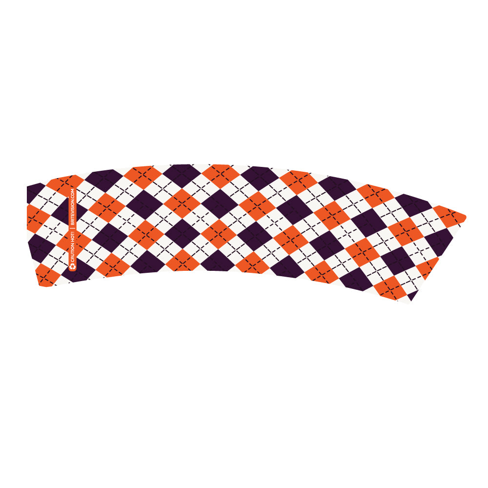 Argyle – Pre-Printed Cup Sleeves