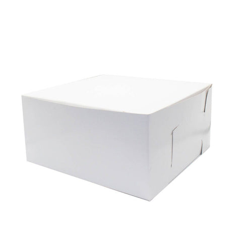 10″ x 10″ x 5″ White Cake Box - 100/Case - First Image