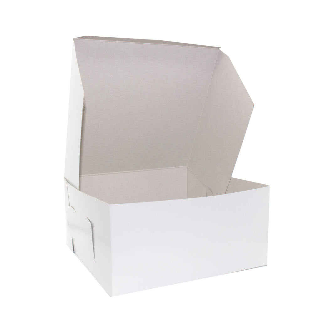 10″ x 10″ x 5″ White Cake Box - 100/Case