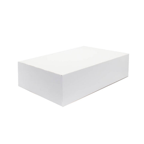 Baker’s 15″ x 11 1/2″ x 2 1/4″ White Auto-Popup Donut 100 Case - First Image