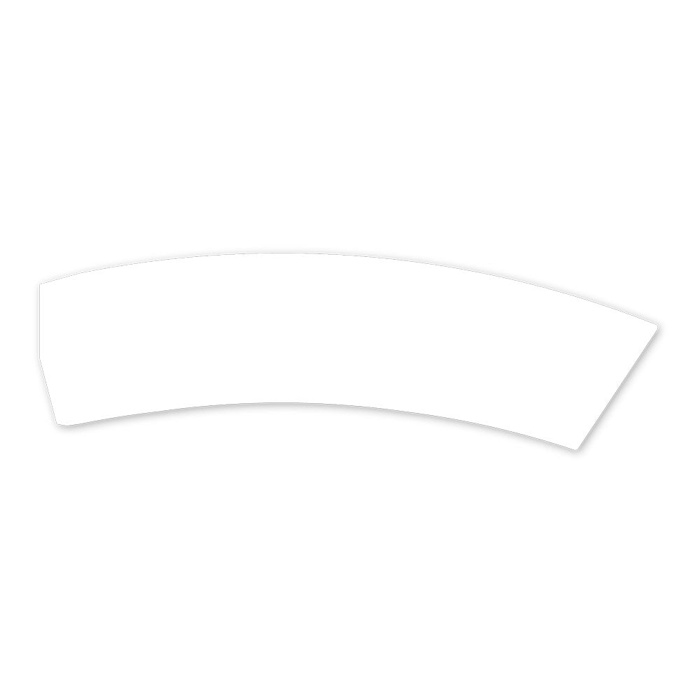 White, Embossed: Unprinted Cup Sleeves