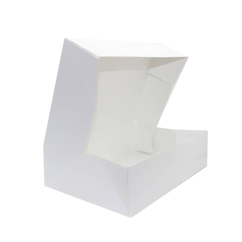 Baker's 15″ x 11 1/2″ x 2 1/4″ White Auto-Popup Donut 100 Case