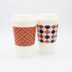 Argyle – Pre-Printed Cup Sleeves