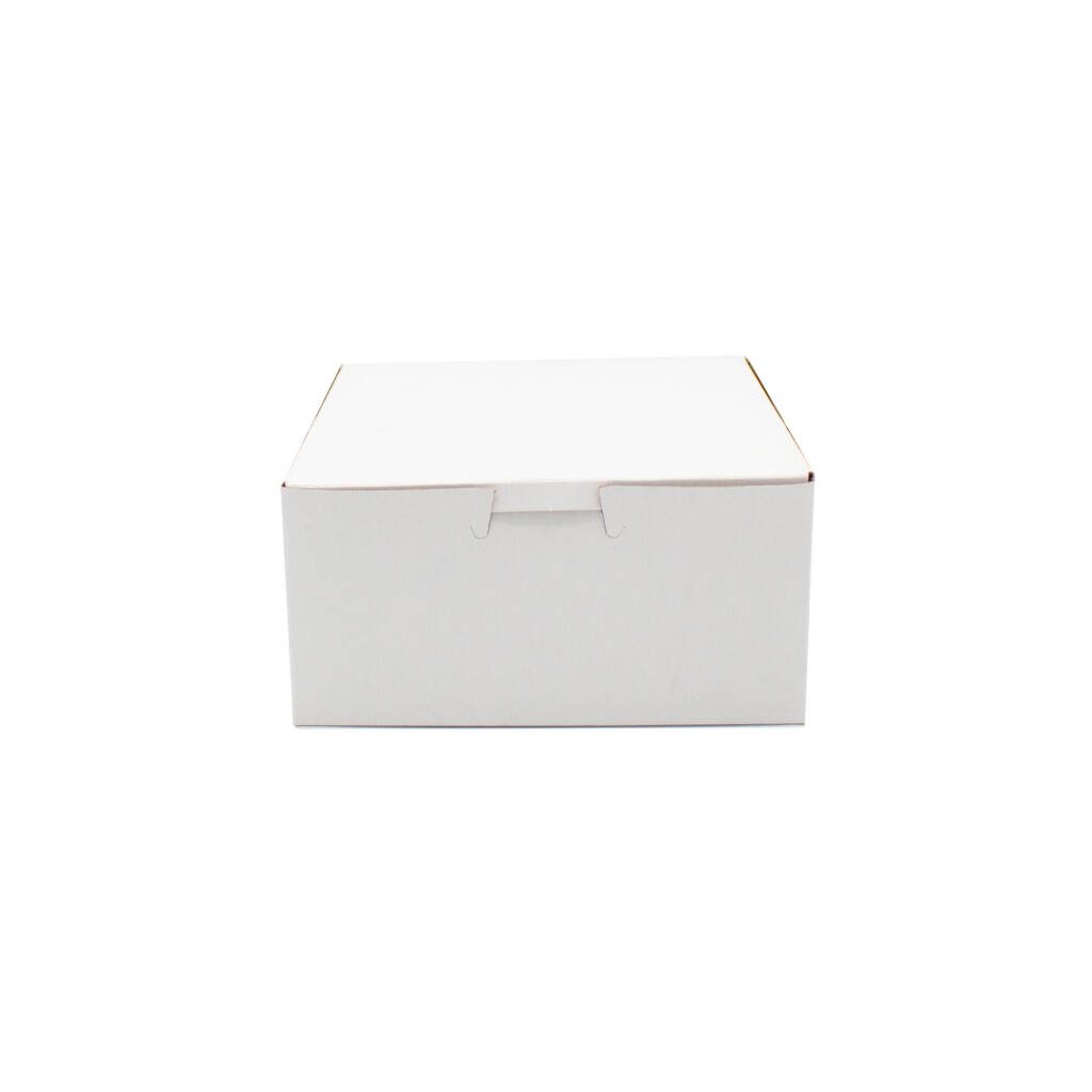 6" x 6" x 3" White Cake / Bakery Box - 250/Per Case