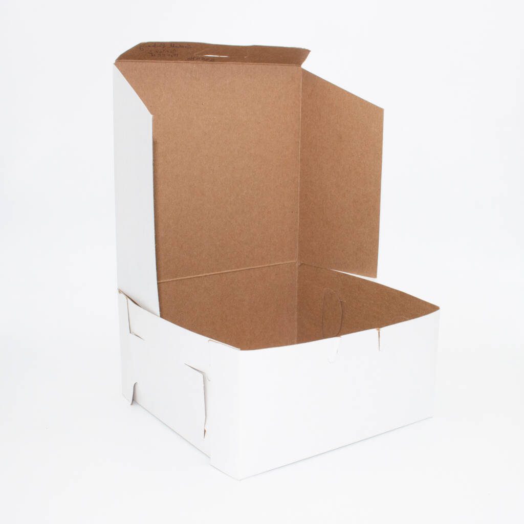 8" x 8" x 5" White Cake / Bakery Box